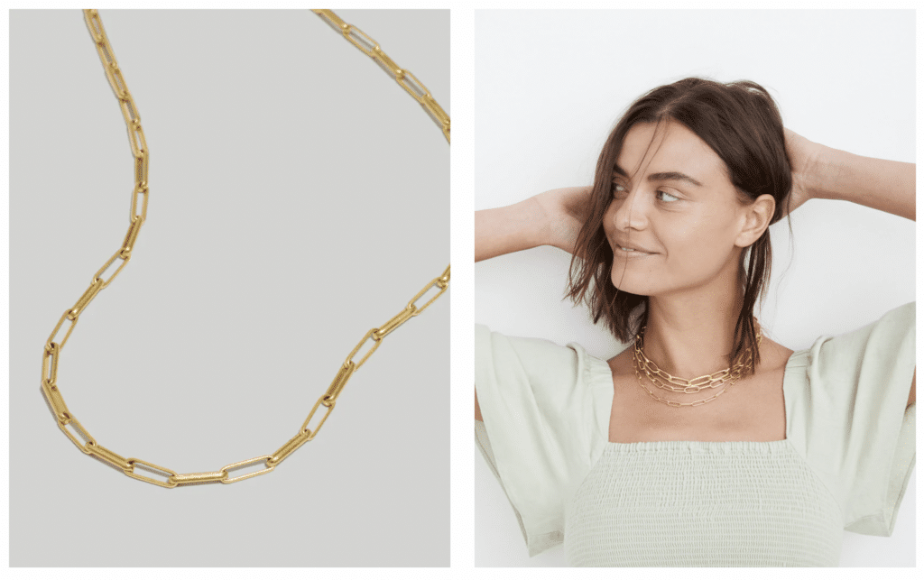 Madewell paperclip links