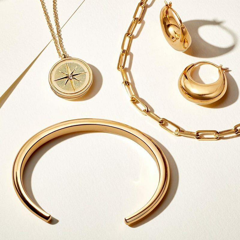 gold Plated brass jewelry
