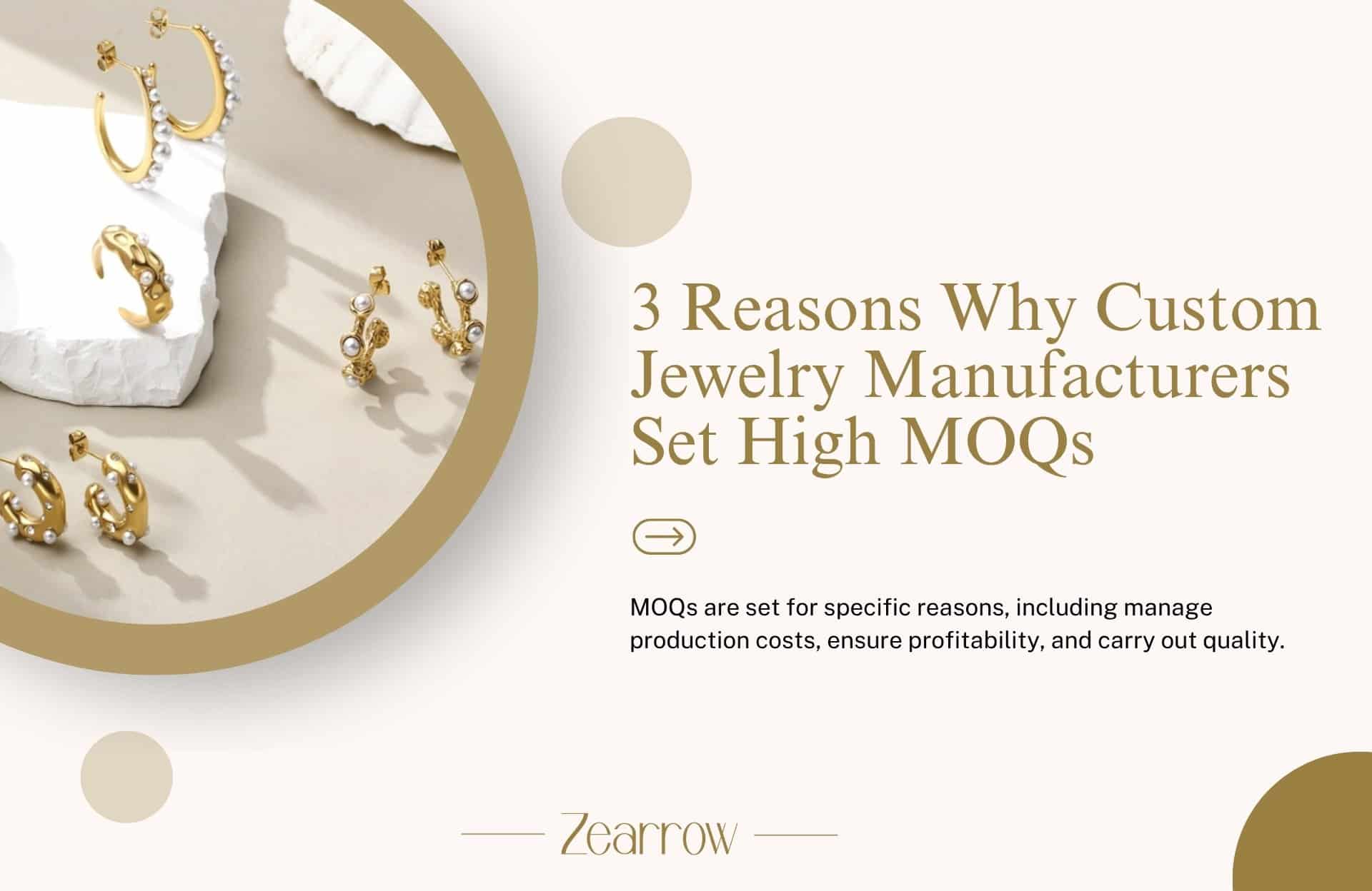 3 Reasons Why Custom Jewelry Manufacturers Set High MOQs