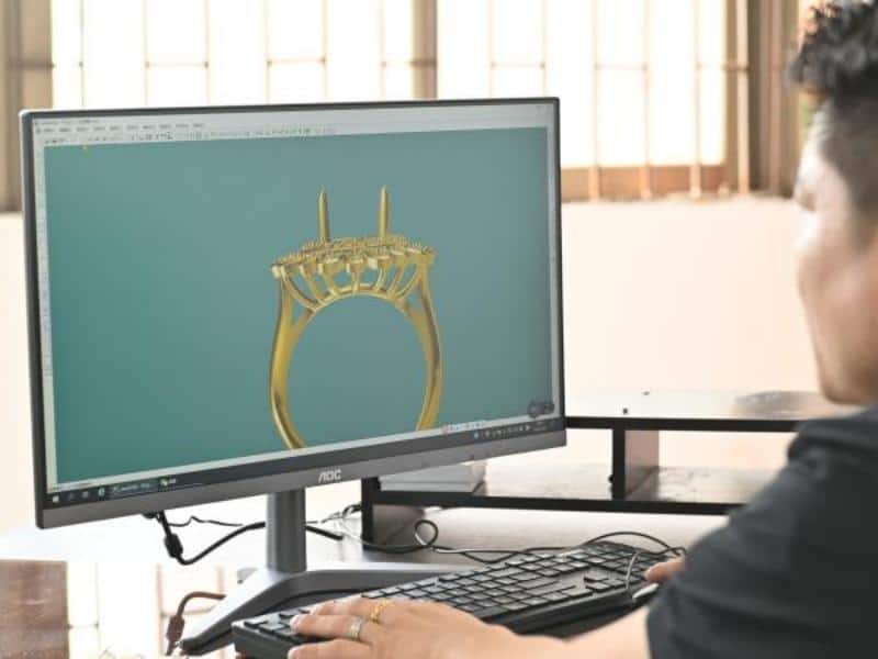 3D Render Silver Jewelry Design Service