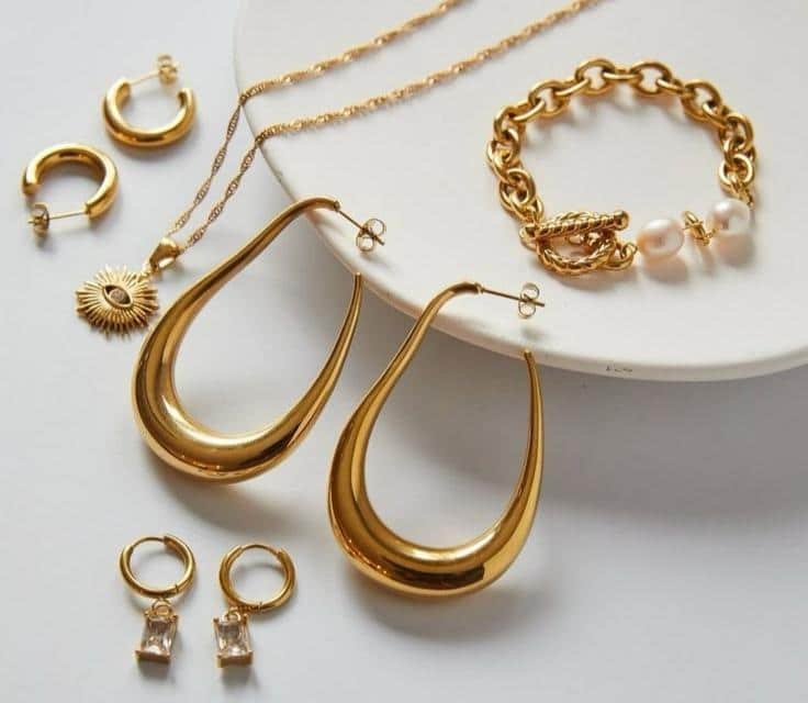 Brass Jewelry with Gold Plated