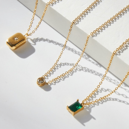 Gold Plated Brass Necklace